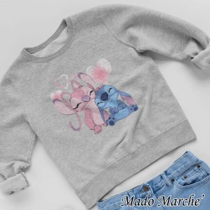 Kids Crewneck - Stitch & Angel