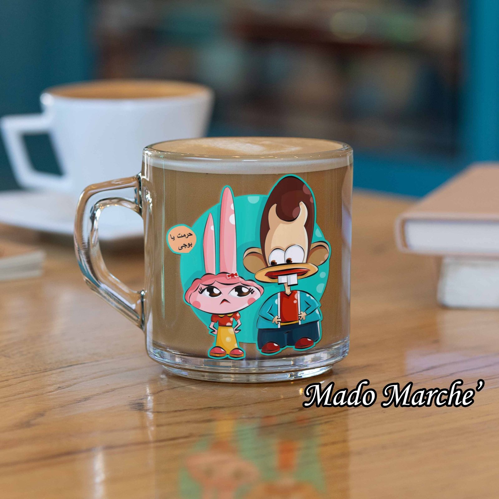 19 Glass Mug - 7aramt ya Bogy - Image 1