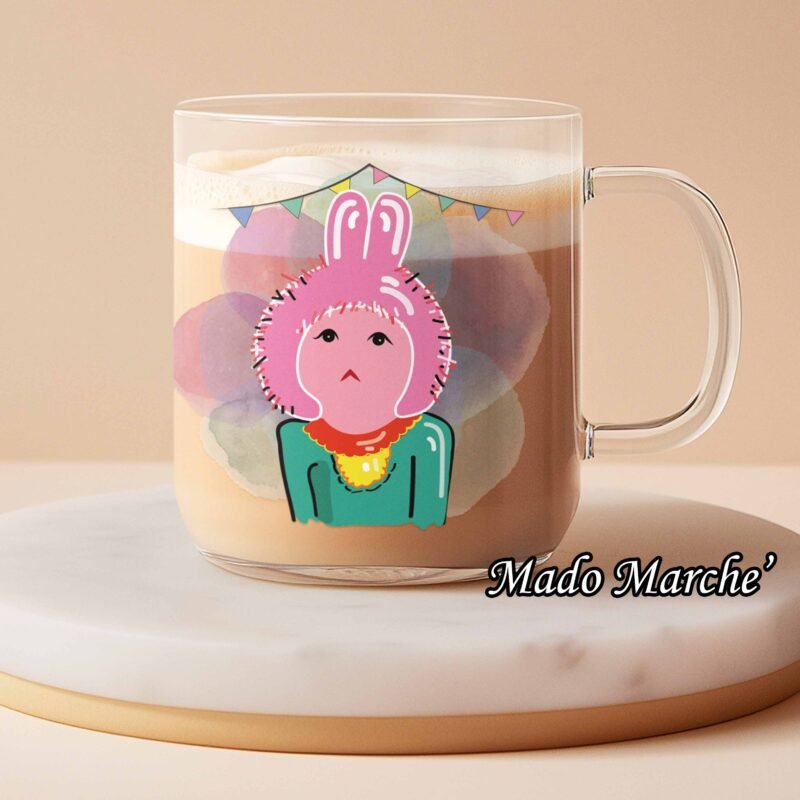 Glass Mug - Tamtam Face