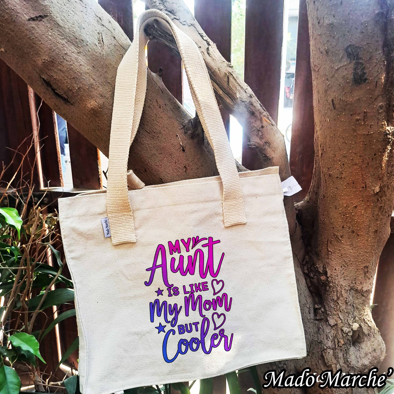 big tote (4) Big Tote Bag - My Aunt is like my Mom - Image 1