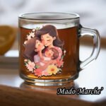 Glass Mug - Mother & kids