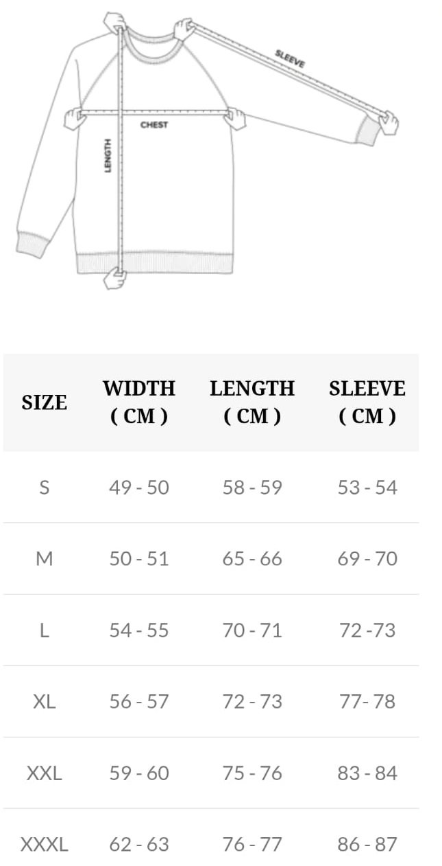 Hoodie Size & Color example